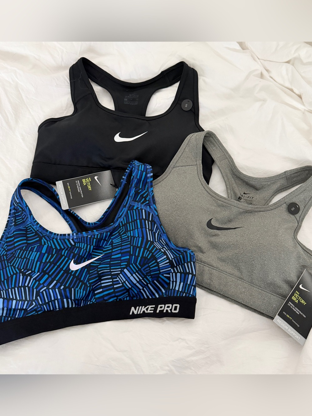 Bundle of Nike Women’s dri-fit racerback sports bras (size small)